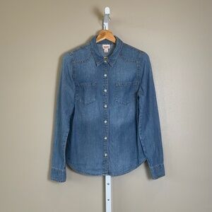 Mossimo Chambray Button-up Blouse